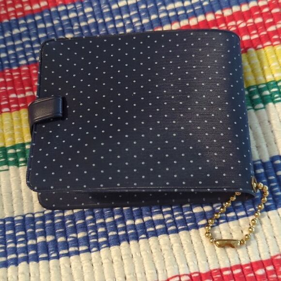 Vintage Blue and white polka dot wallet - Picture 5 of 8